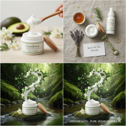 Crème pour le visage végan