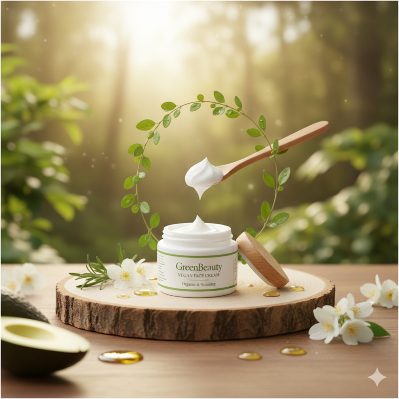 Crème pour le visage végane de GreenBeauty