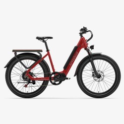 Vélo cargo électrique Rouge