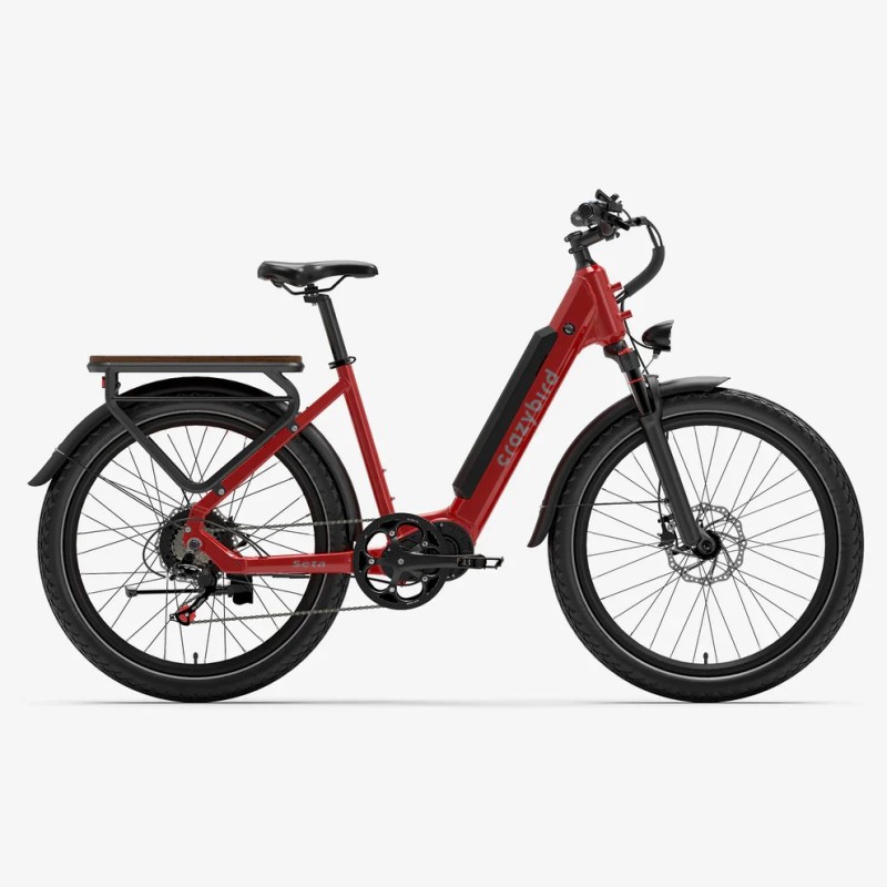 Vélo cargo électrique Rouge